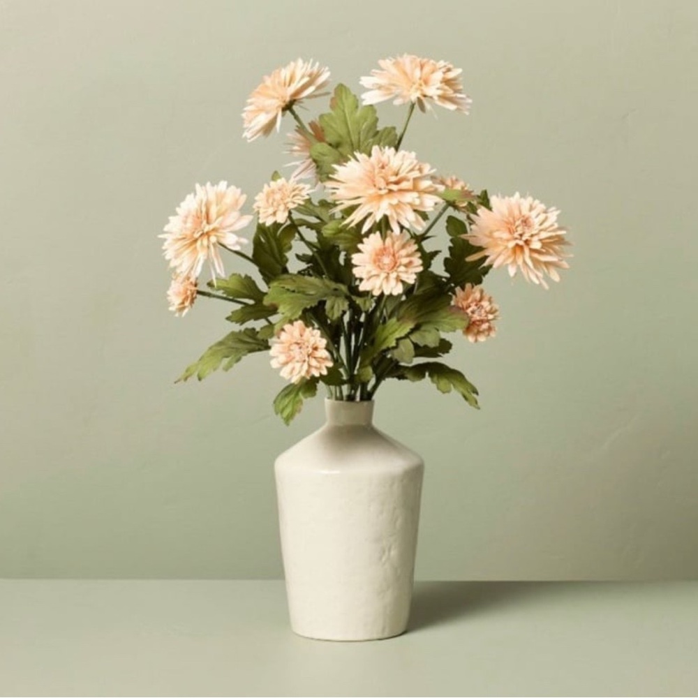 21” Faux Orange Daisy Flower Arrangement- Hearth and Hand with Magnolia